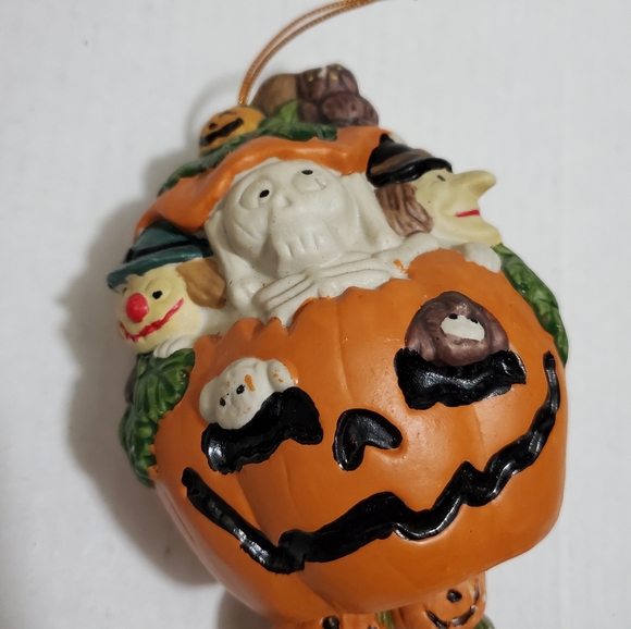 HAUNTED HAVEN Halloween Windchime Hand Painted Pumpkin - Picture 5 of 7